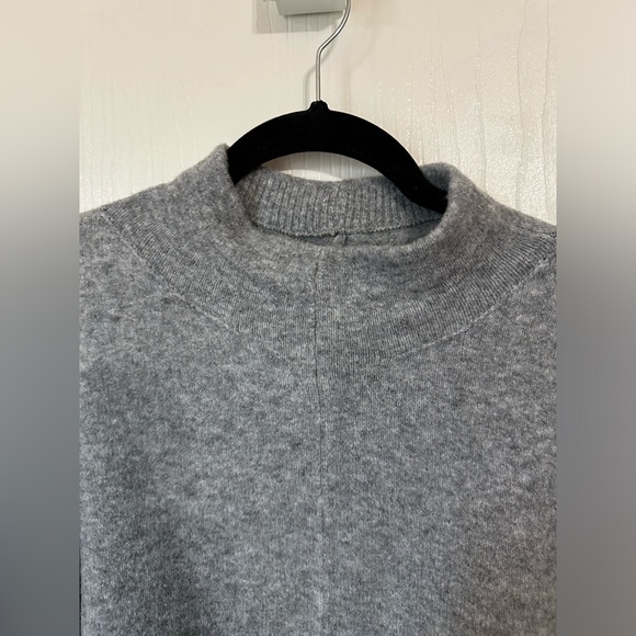 LOFT Mock Neck Dolman Sweater Gray - Picture 3 of 8